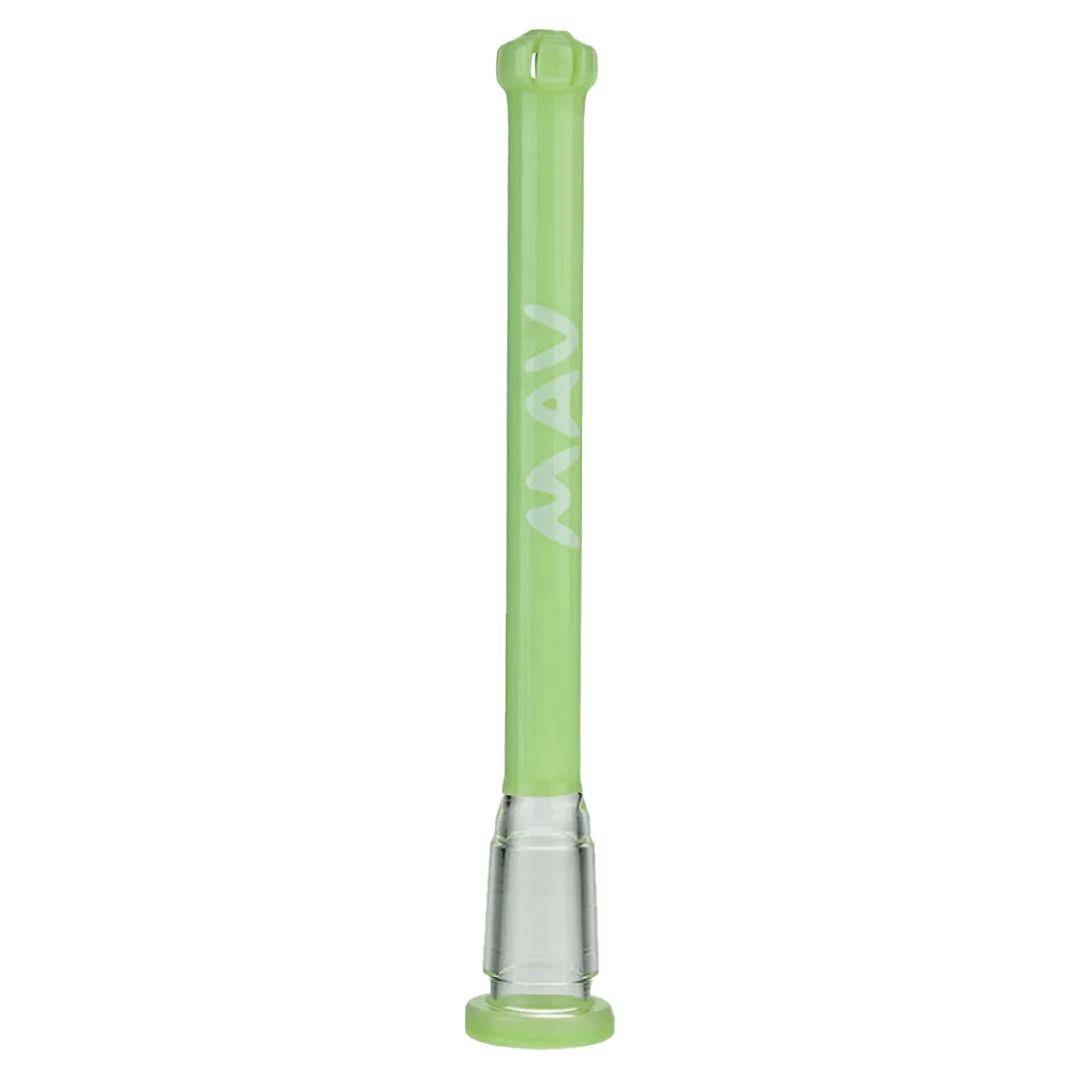 MAV Glass 5" Showerhead Slitted Colored Downstem