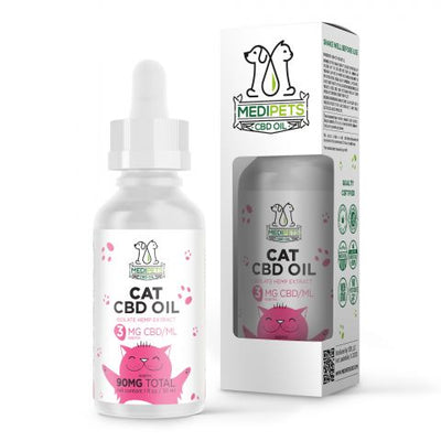 MediPets CBD Oil for Cats - 90MG Best Sales Price - Pet CBD