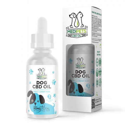 MediPets CBD Oil for Small Dogs - 90MG Best Sales Price - Pet CBD