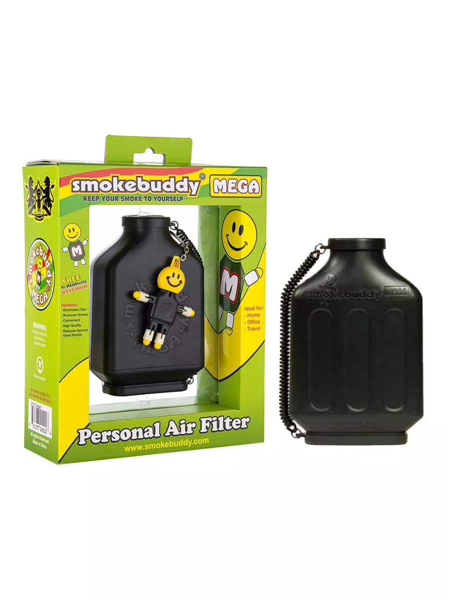 Black Smokebuddy MEGA Personal Air Filter