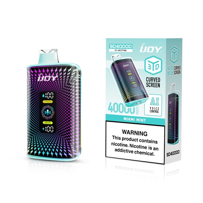 iJOY Bar SD40000 AI Voice Control Disposable Vape 20ml 5%