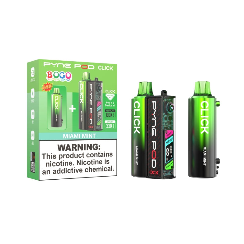 Pyne Pod Click 66K Disposable Vape Starter Kit 5% (66000 puffs)