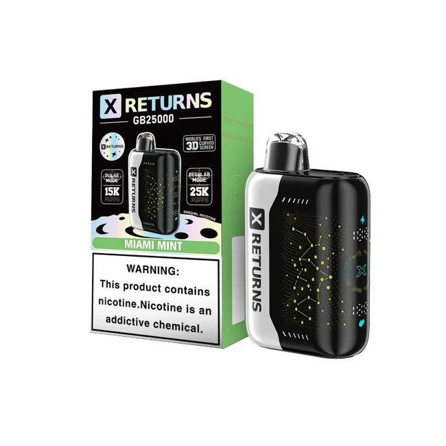 X Returns GB25000 Disposable Vape (18ml, 5%)
