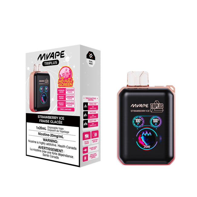 MVAPE Triplus Disposable Vape - Strawberry Ice