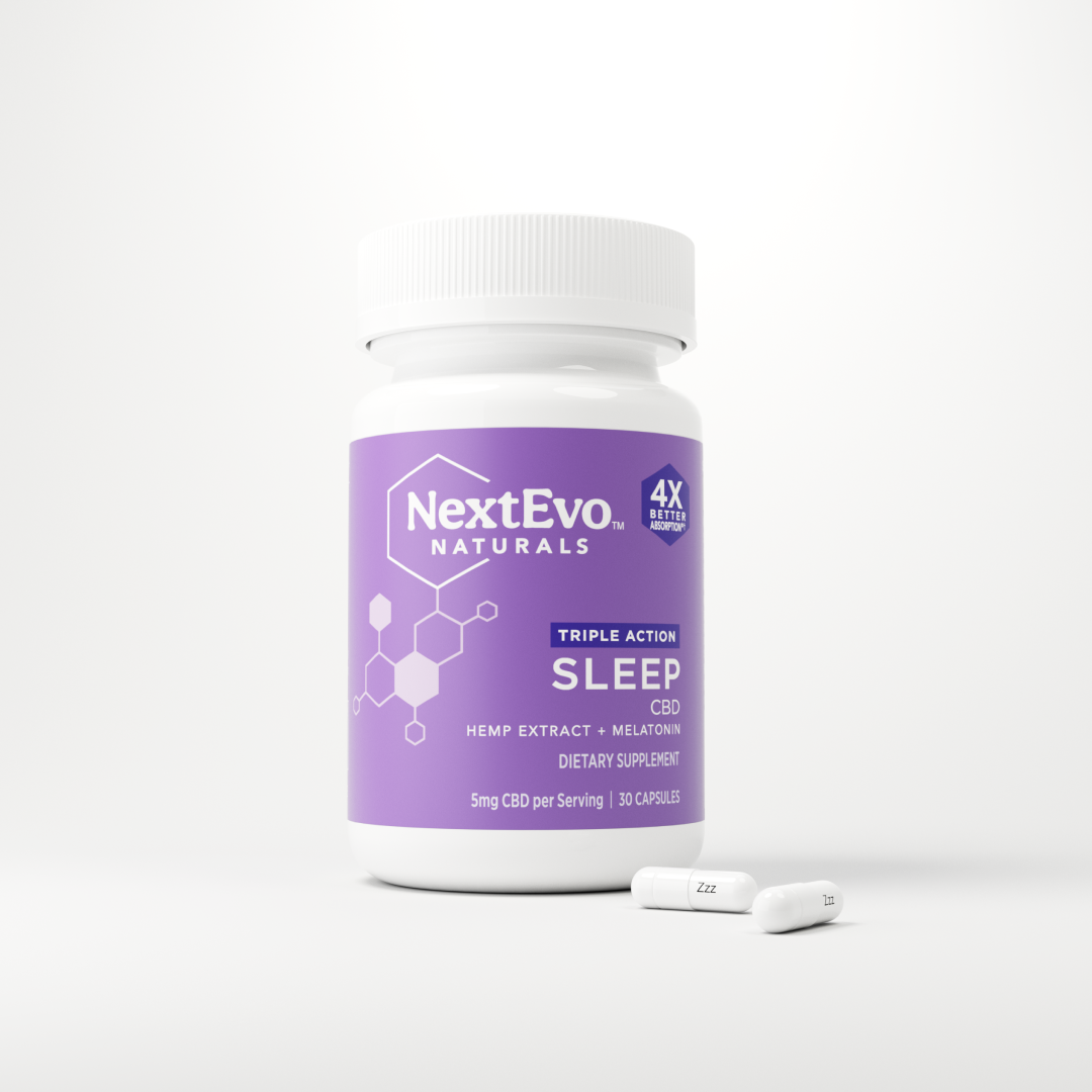 Triple Action CBD Sleep Capsules 180 ct