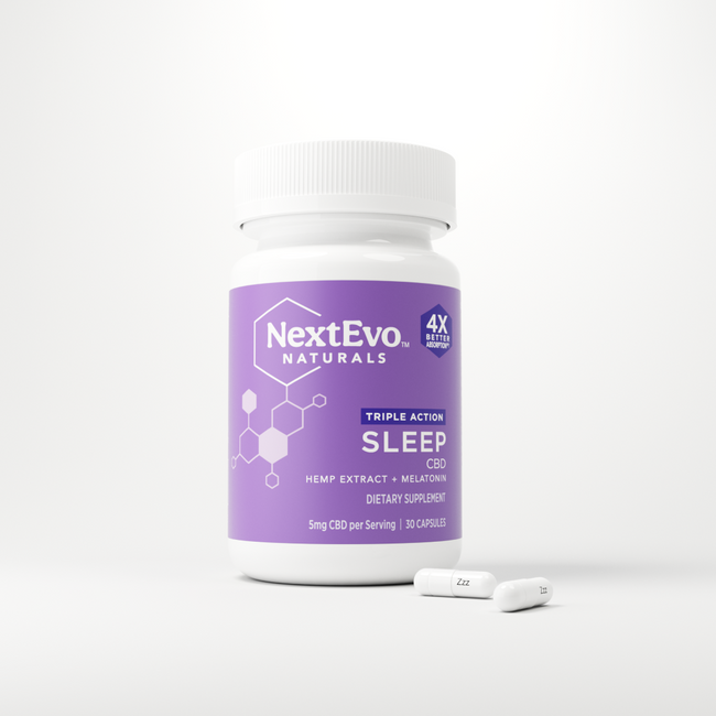 Triple Action CBD Sleep Capsules 90 ct