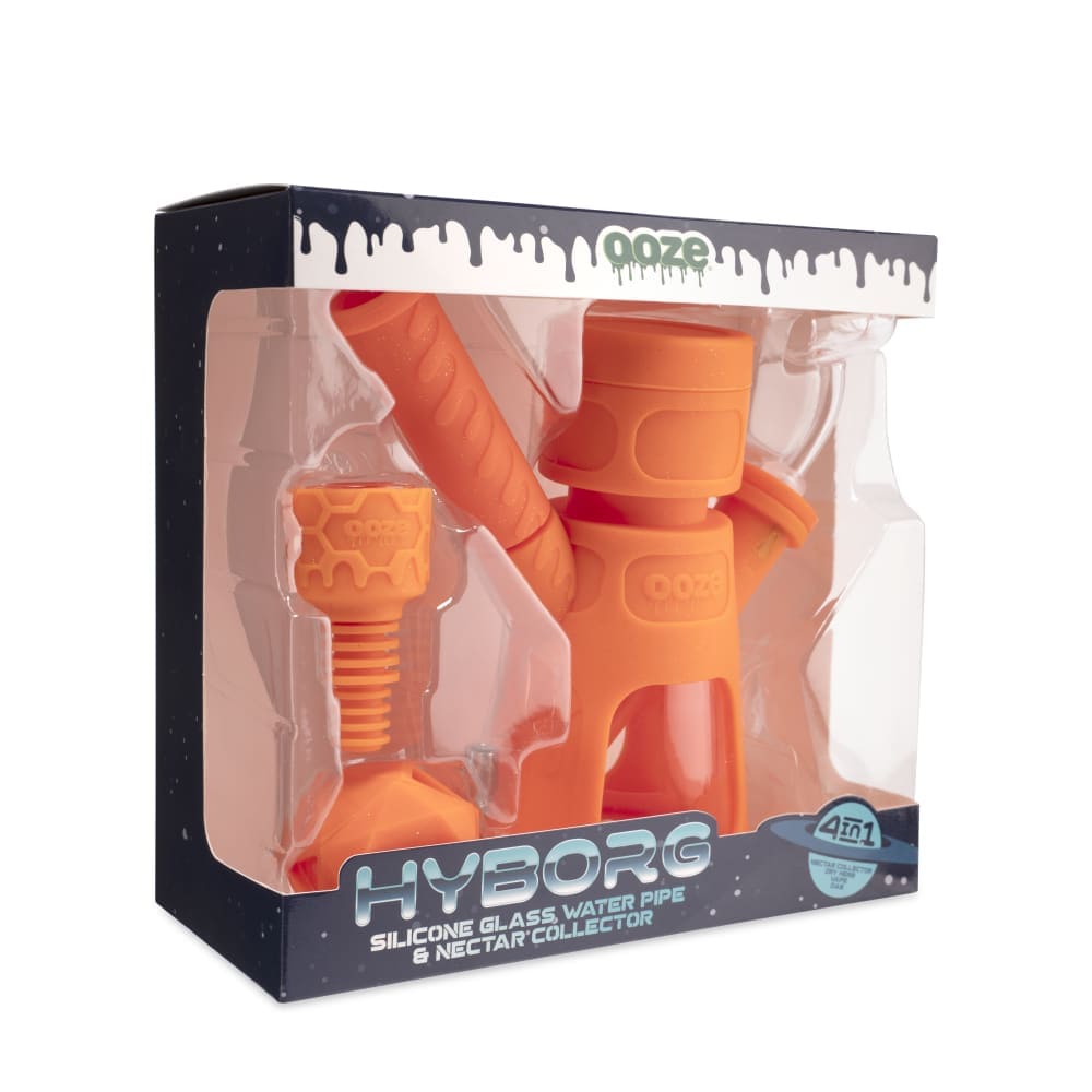 Hyborg Silicone Glass 4-in-1 Hybrid Water Pipe and Nectar Collector