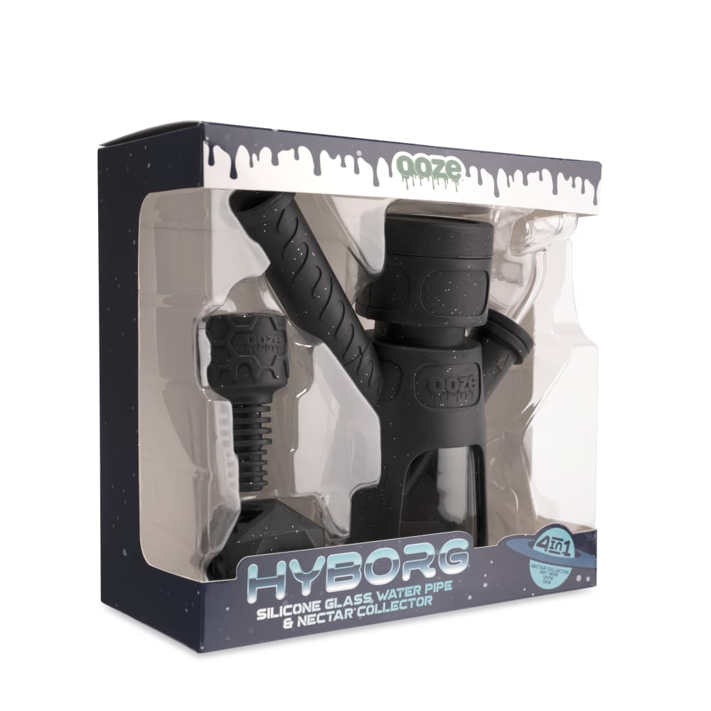 Hyborg Silicone Glass 4-in-1 Hybrid Water Pipe and Nectar Collector