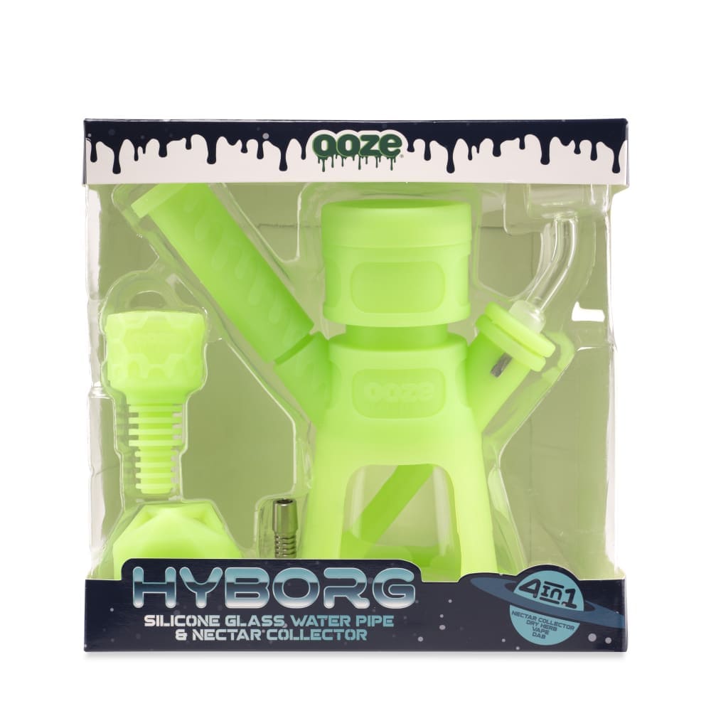 Hyborg Silicone Glass 4-in-1 Hybrid Water Pipe and Nectar Collector