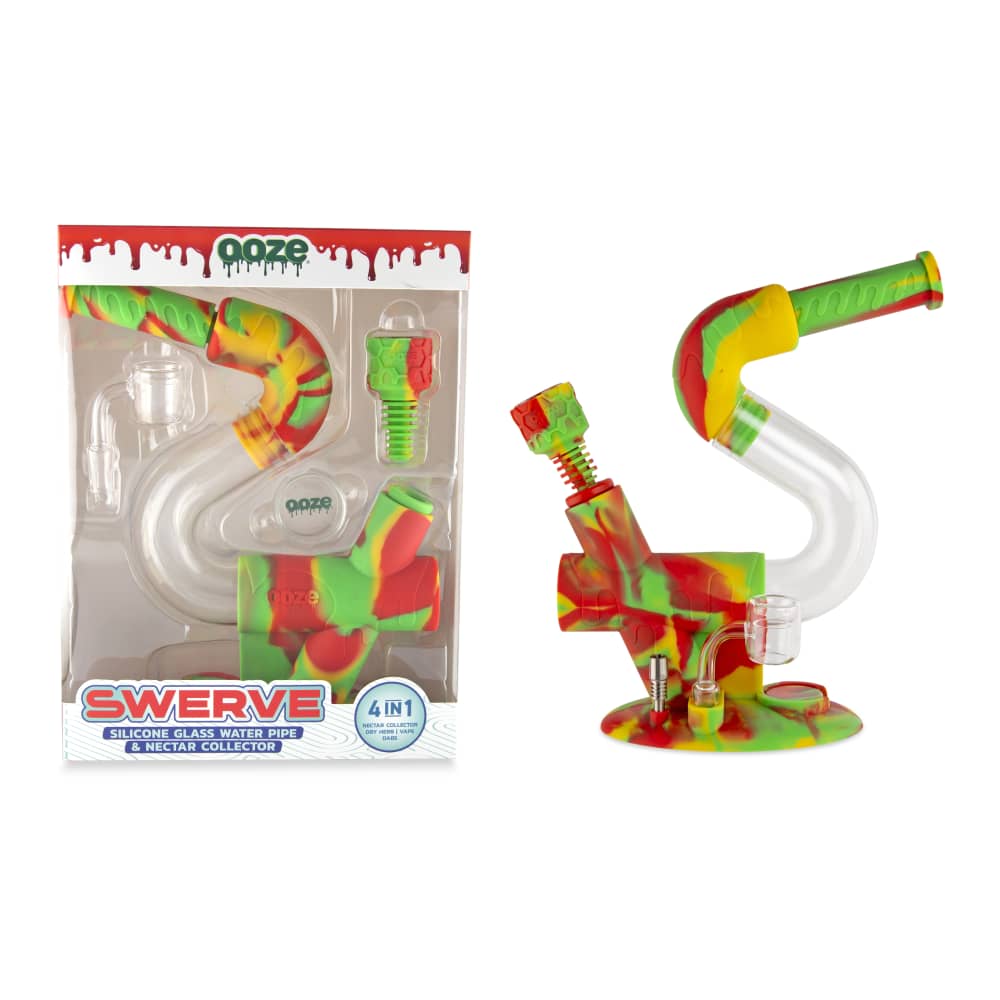 Swerve 4-in-1 Silicone Water Pipe