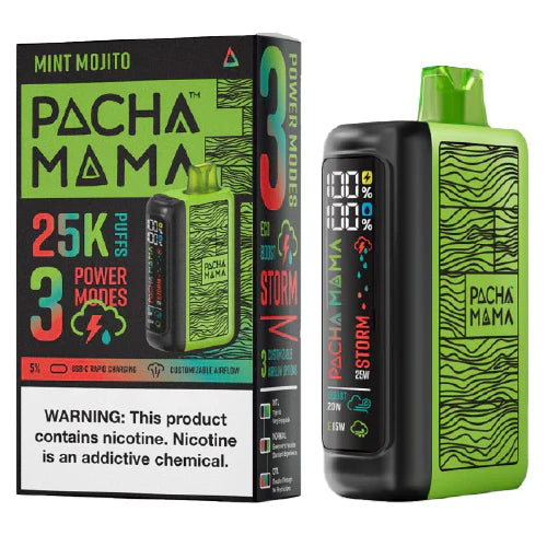 Pachamama 25000 Puffs Disposable Vape 25K - Mint Mojito (Lime)