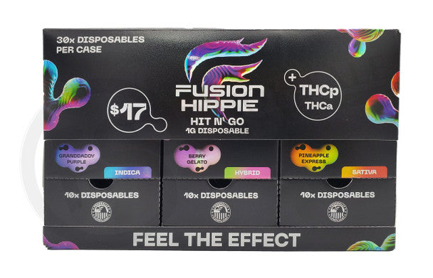 Fusion Hippie Hit N Go 1g THCP Disposable