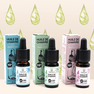 MAMA KANA CBD Pack Découverte Huiles 10% 💧 Best Sales Price - Tincture Oil