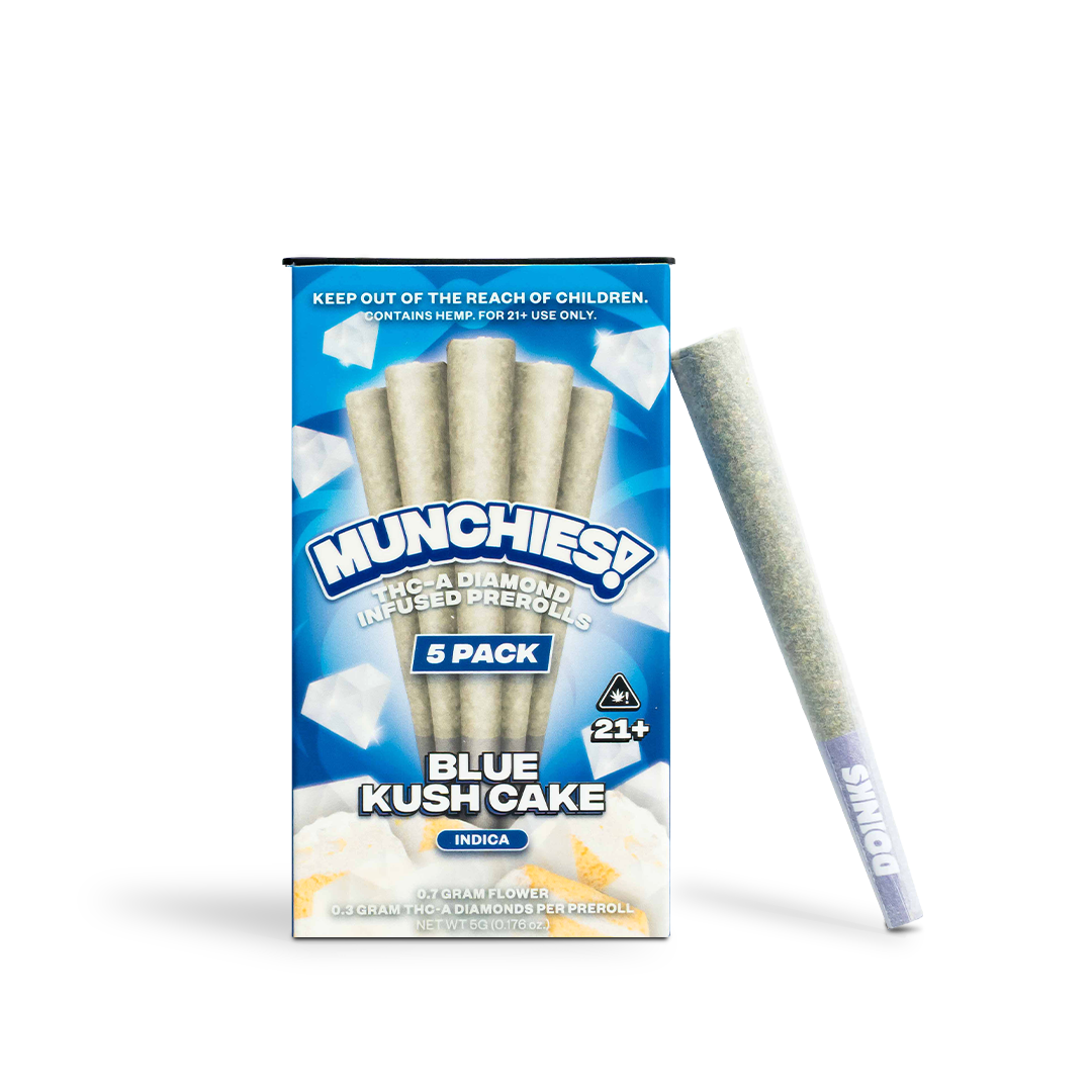 Delta Munchies 1g THCA Diamond Prerolls (5 Pack)