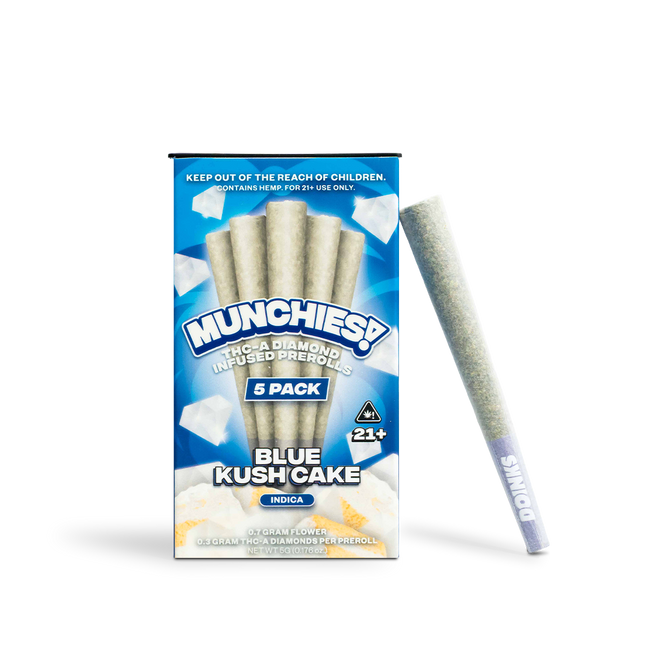 Delta Munchies 1g THCA Diamond Prerolls (5 Pack) Best Sales Price - Pre Rolls