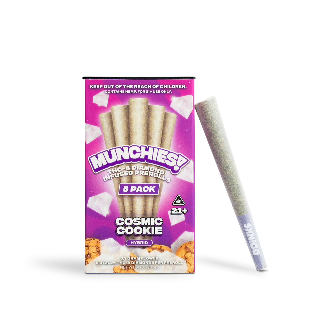 Delta Munchies 1g THCA Diamond Prerolls (5 Pack)