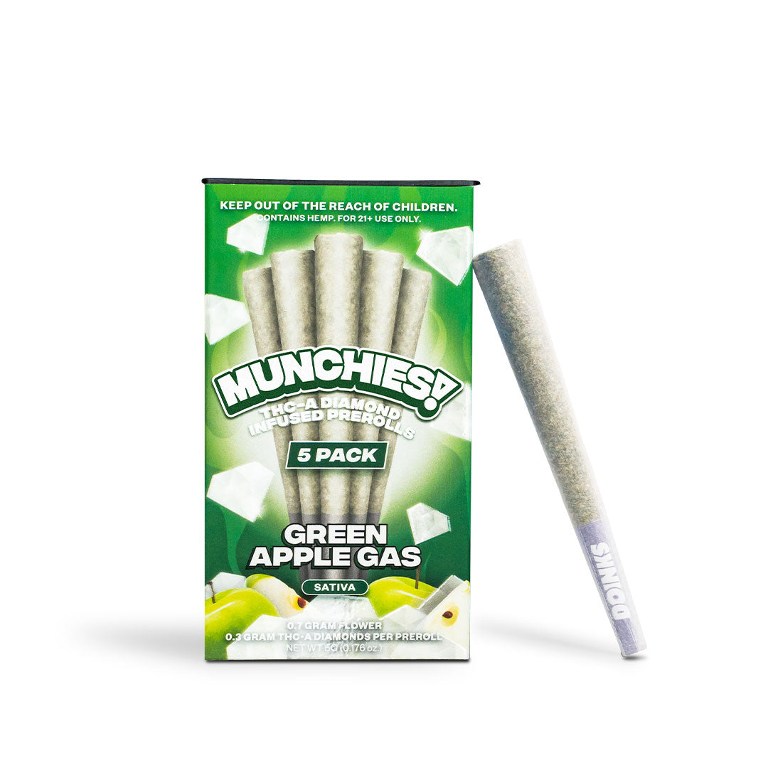 Delta Munchies 1g THCA Diamond Prerolls (5 Pack)