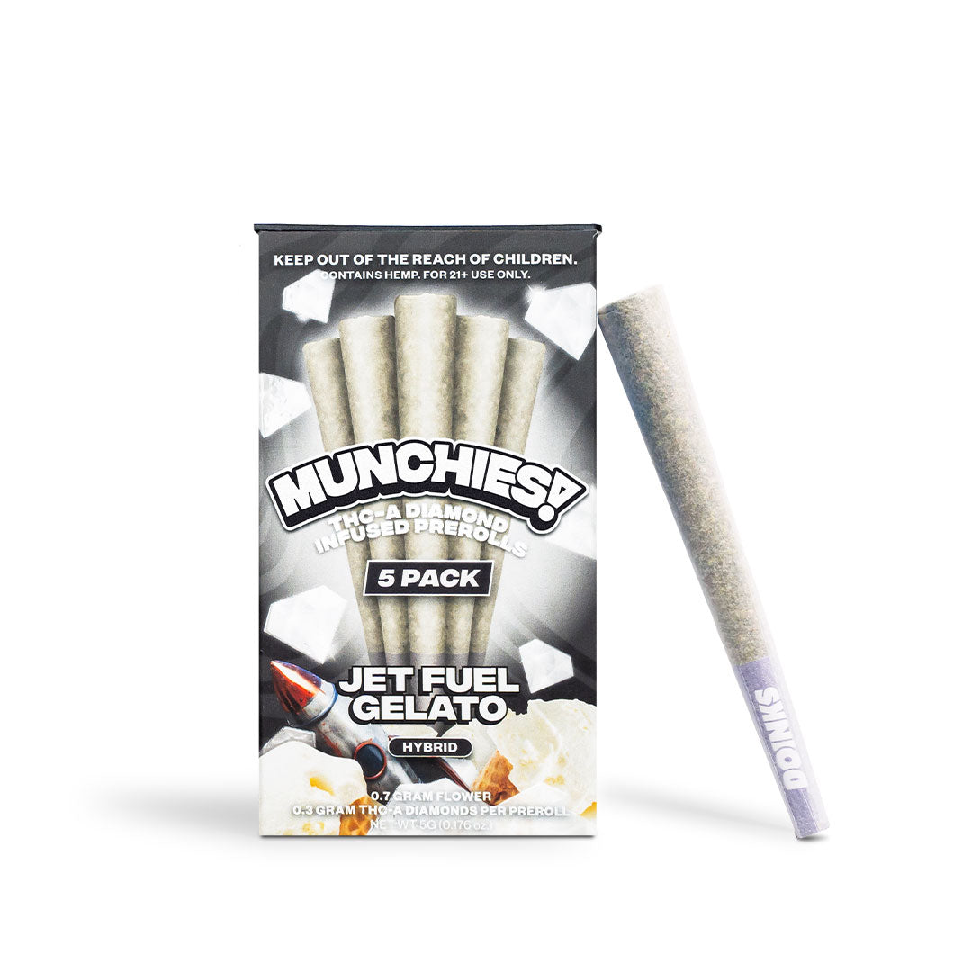 Delta Munchies 1g THCA Diamond Prerolls (5 Pack)