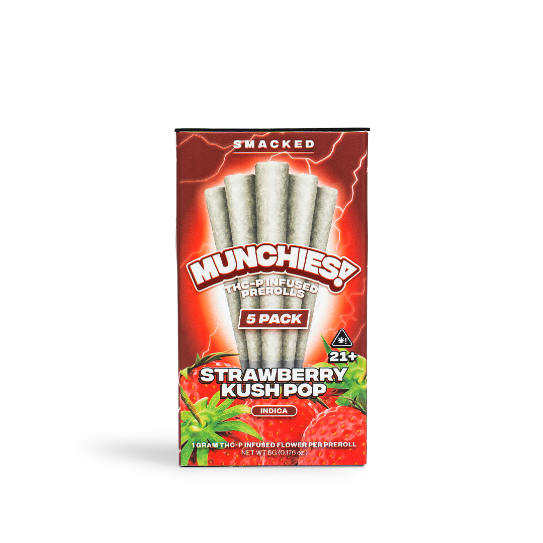 Delta Munchies Strawberry Kush Pop - Mini Doinks 5-Pack THCP Prerolls