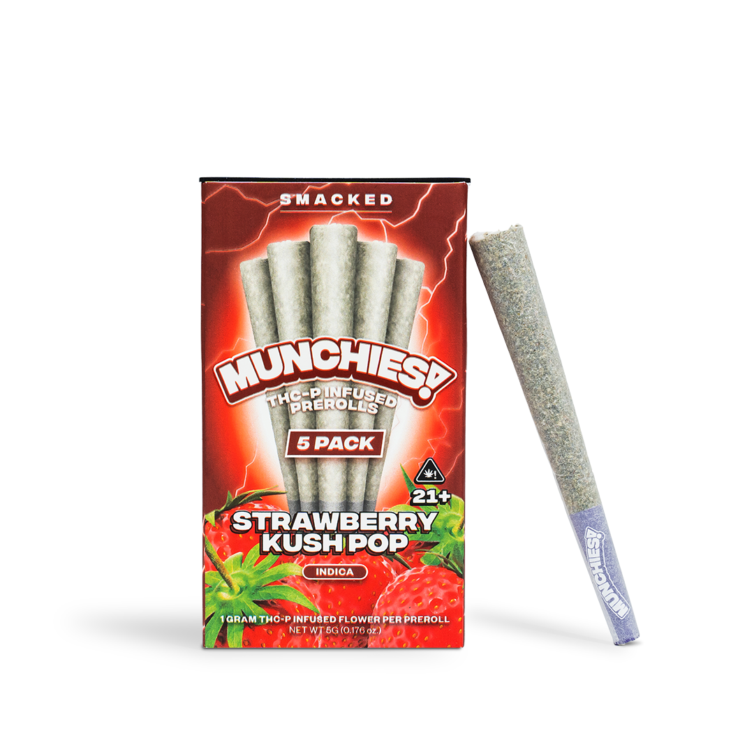 Delta Munchies Strawberry Kush Pop - Mini Doinks 5-Pack THCP Prerolls