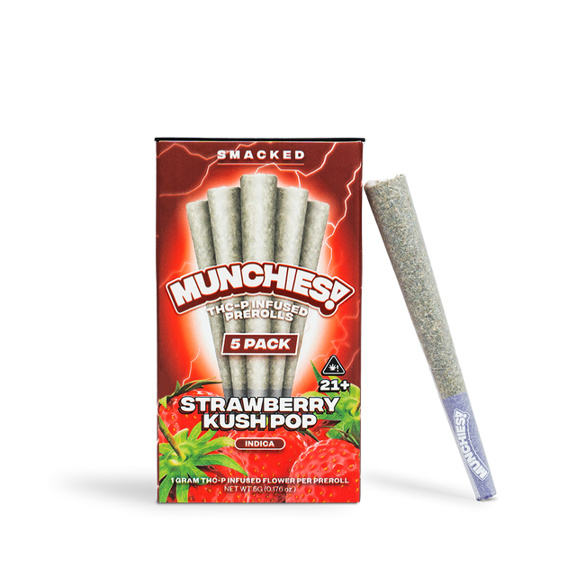 Delta Munchies Strawberry Kush Pop - Mini Doinks 5-Pack THCP Prerolls