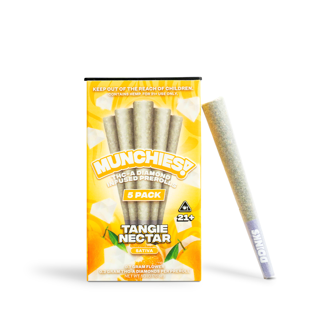 Delta Munchies 1g THCA Diamond Prerolls (5 Pack)