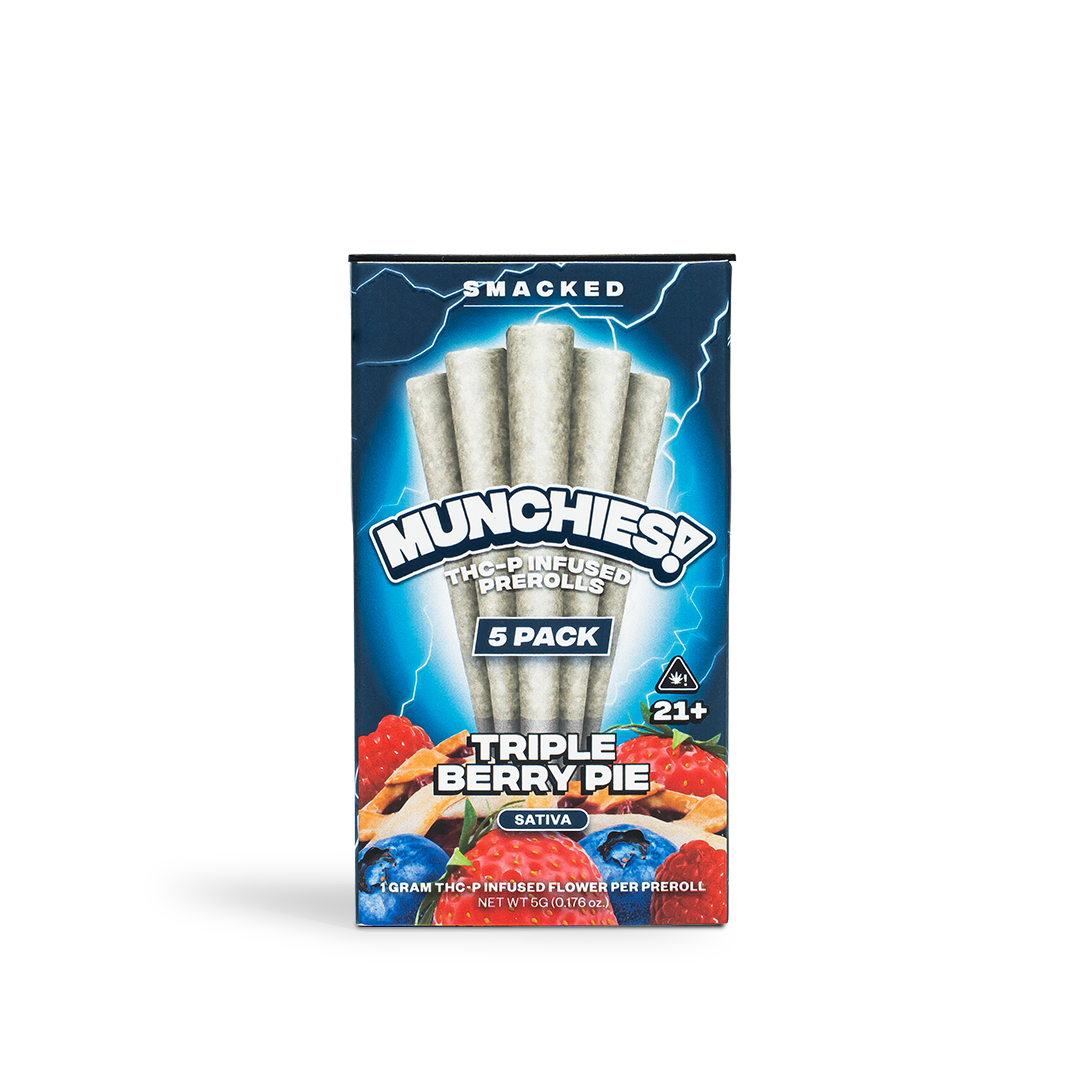 Delta Munchies Triple Berry Pie - Mini Doinks 5-Pack THCP Prerolls