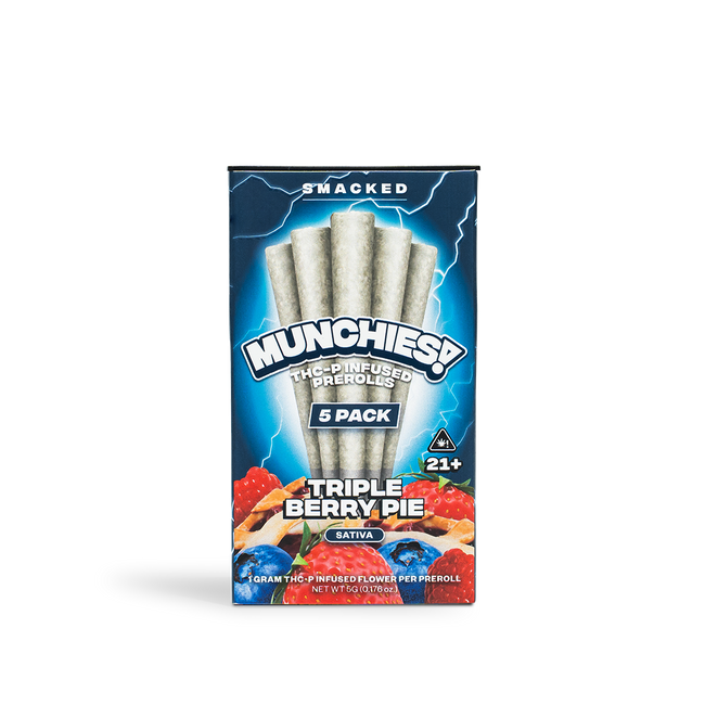 Delta Munchies Triple Berry Pie - Mini Doinks 5-Pack THCP Prerolls