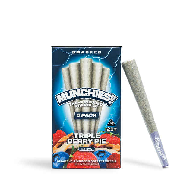 Delta Munchies Triple Berry Pie - Mini Doinks 5-Pack THCP Prerolls