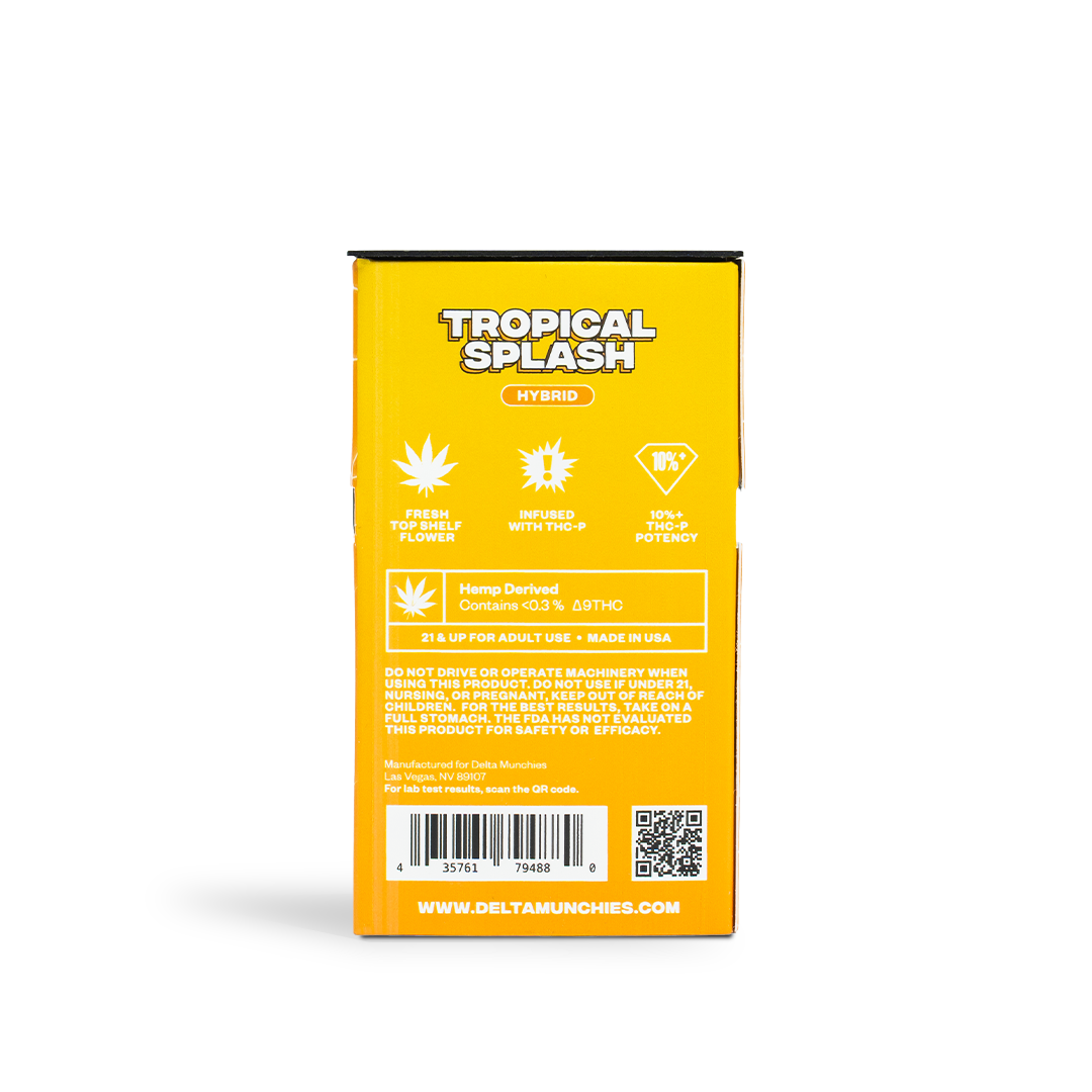 Delta Munchies Tropical Splash - Mini Doinks 5-Pack THCP Prerolls