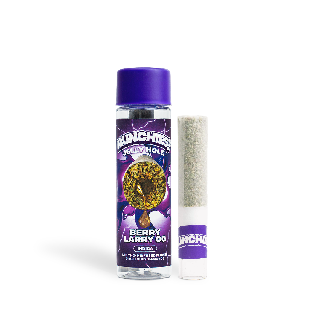 Delta Munchies Berry Larry OG - 2g Jelly Holes THCP Prerolls