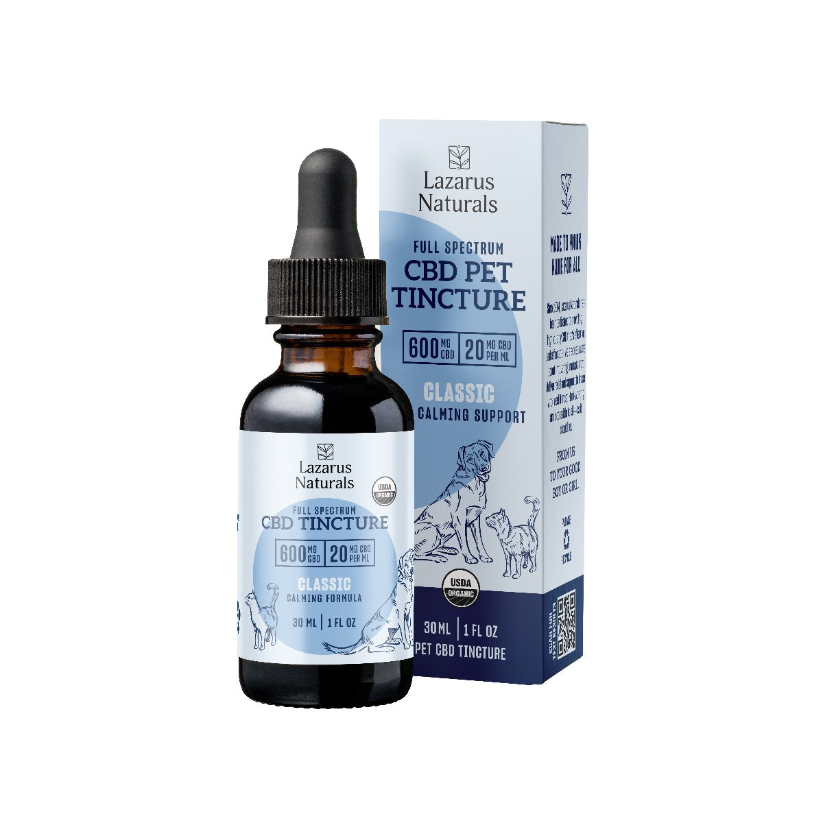 Lazarus Naturals ORGANIC PET CBD TINCTURE, 20MG/ML