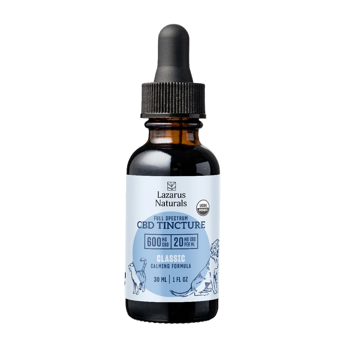 Lazarus Naturals ORGANIC PET CBD TINCTURE, 20MG/ML