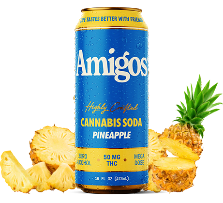 Amigos Pineapple Cannabis Sodas