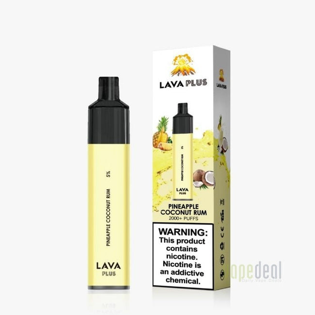 Lava Plus 2000 Puffs Disposable - Pineapple Coconut Rum Best Sales Price - Disposables