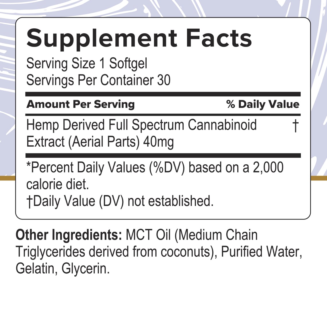 CBD Oil Capsules 1200mg