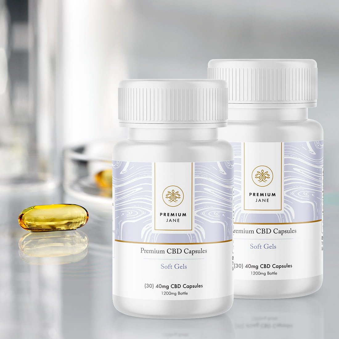 Bulk CBD Capsules | 1,200mg (3-Pack)