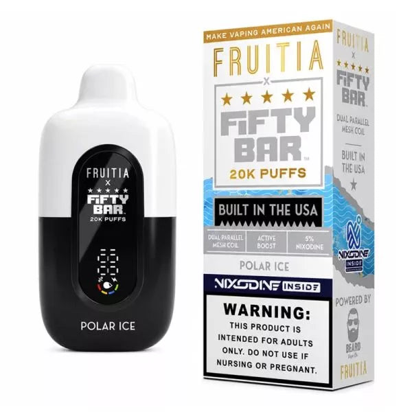 Fifty Bar Fruitia Nixodine 20K Disposable Best Sales Price - Disposables