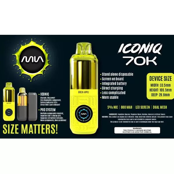 MIA Iconiq 70K Disposable