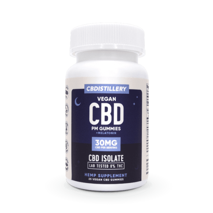 CBDistillery | CBD + Melatonin Night Time Vegan Gummies - 750mg Best Sales Price - Gummies