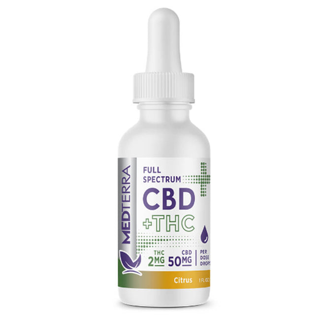 Full Spectrum CBD + Delta 9 THC Oil Tincture Drops – Medterra
