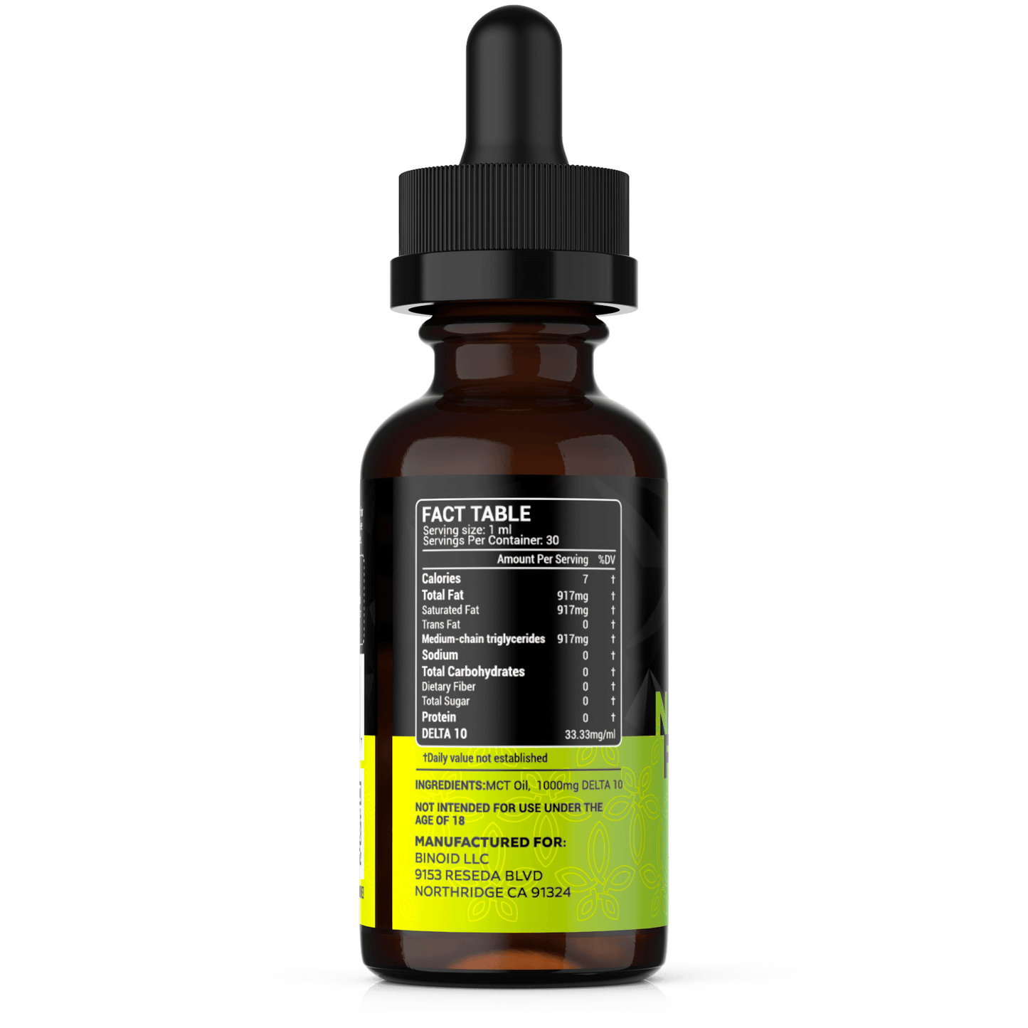 Binoid Delta 10 THC Tincture (1000mg, 2500mg, 5000mg)
