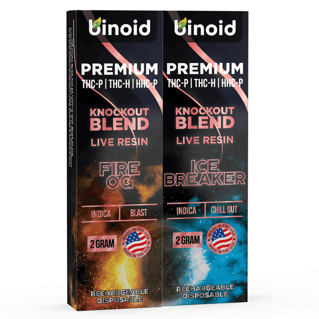 Binoid Knockout Blend Live Resin Disposable Bundle – 2 Gram