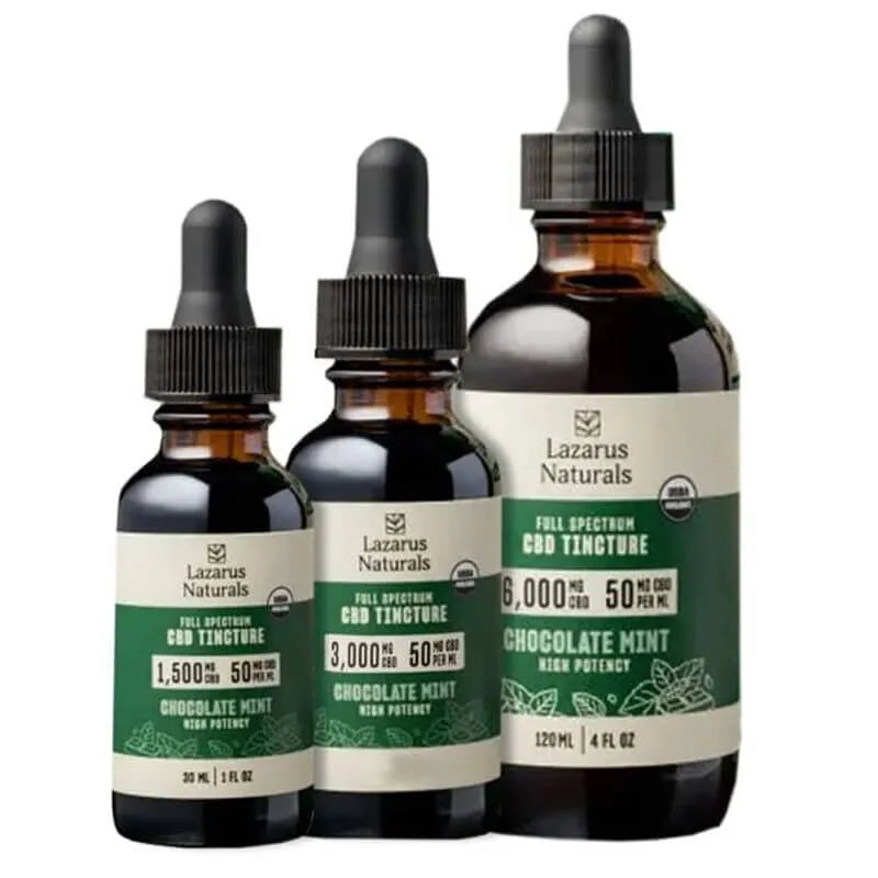 Full Spectrum CBD Oil Tincture – Chocolate Mint – Lazarus Naturals