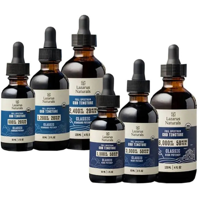 Full Spectrum Classic CBD Oil Tincture – Lazarus Naturals