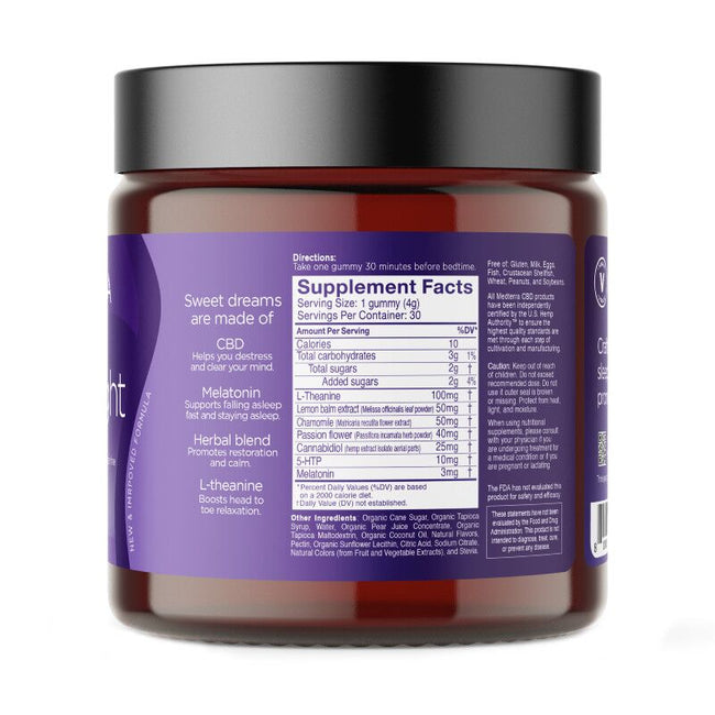 CBD Gummies for Sleep with Melatonin + L-Theanine – Blackberry Lemonade – Medterra