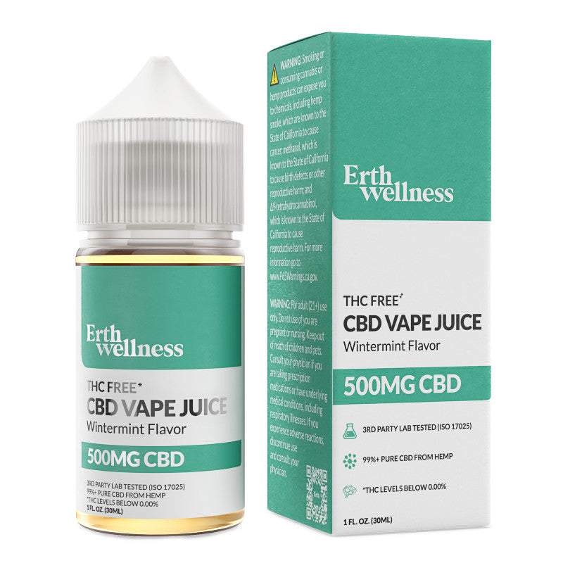 ERTH Wellness – CBD Vape Juice – Wintermint – 500mg-1000mg