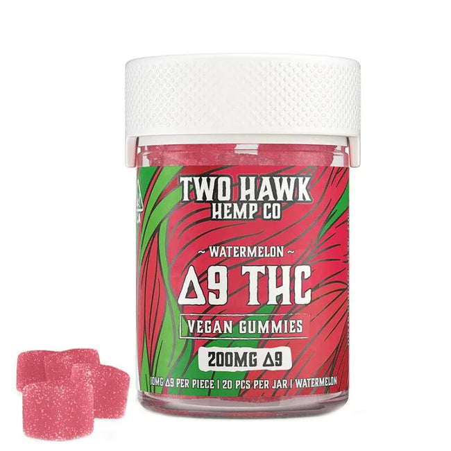 Vegan Delta 9 THC Gummies – Watermelon – Two Hawk Extracts