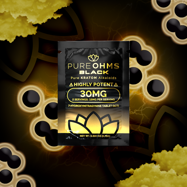 7-Hydroxy Tabs | Pure OHMS Black