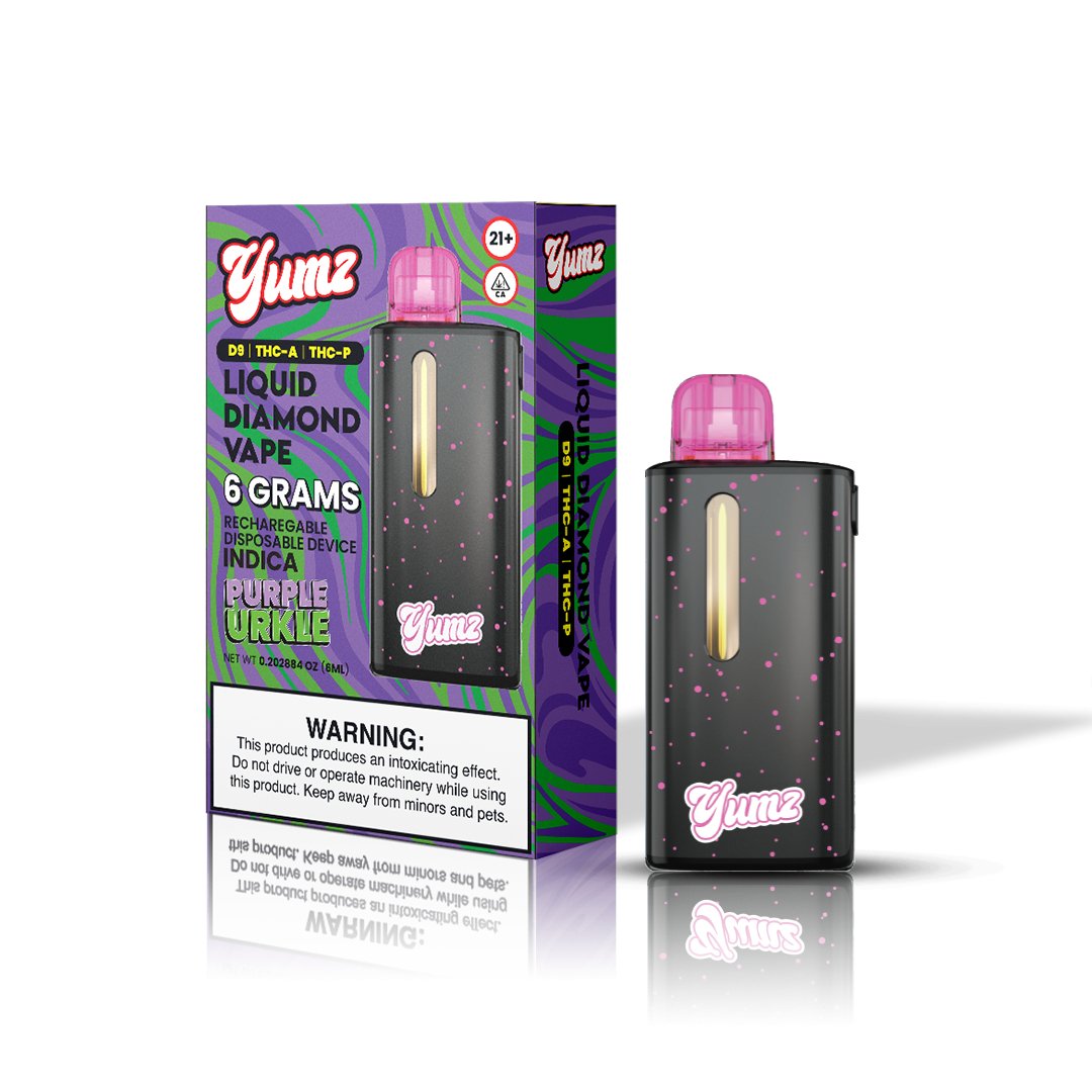 Yumz - Purple Urkle - Indica - THC Disposable Vape ( 6 Grams )